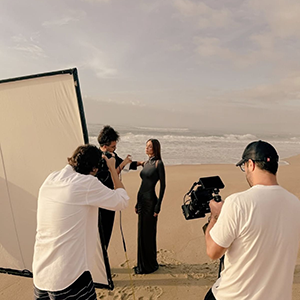 A professional rider on a horse